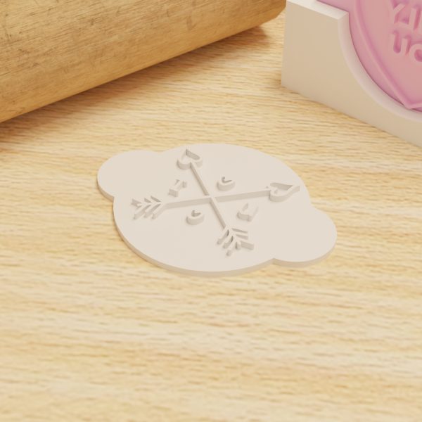 Valentine's Fondant Stamps – Mixed Pack of 6 (60mm) | Embossers for Baking - Image 2