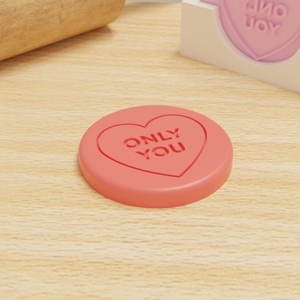 Love Heart Fondant Stamps – 6 Pack (60mm) | Valentine's Embossers for Baking - Image 7